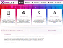 Tablet Screenshot of hypertechhologram.com